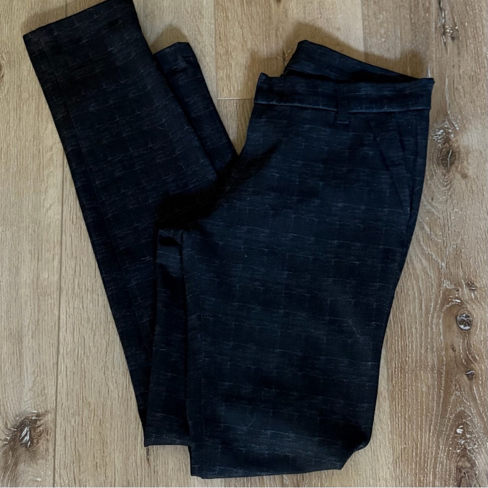 KUT From the Kloth Skinny Patterned Pants – Charcoal Gray/Black, Size 4